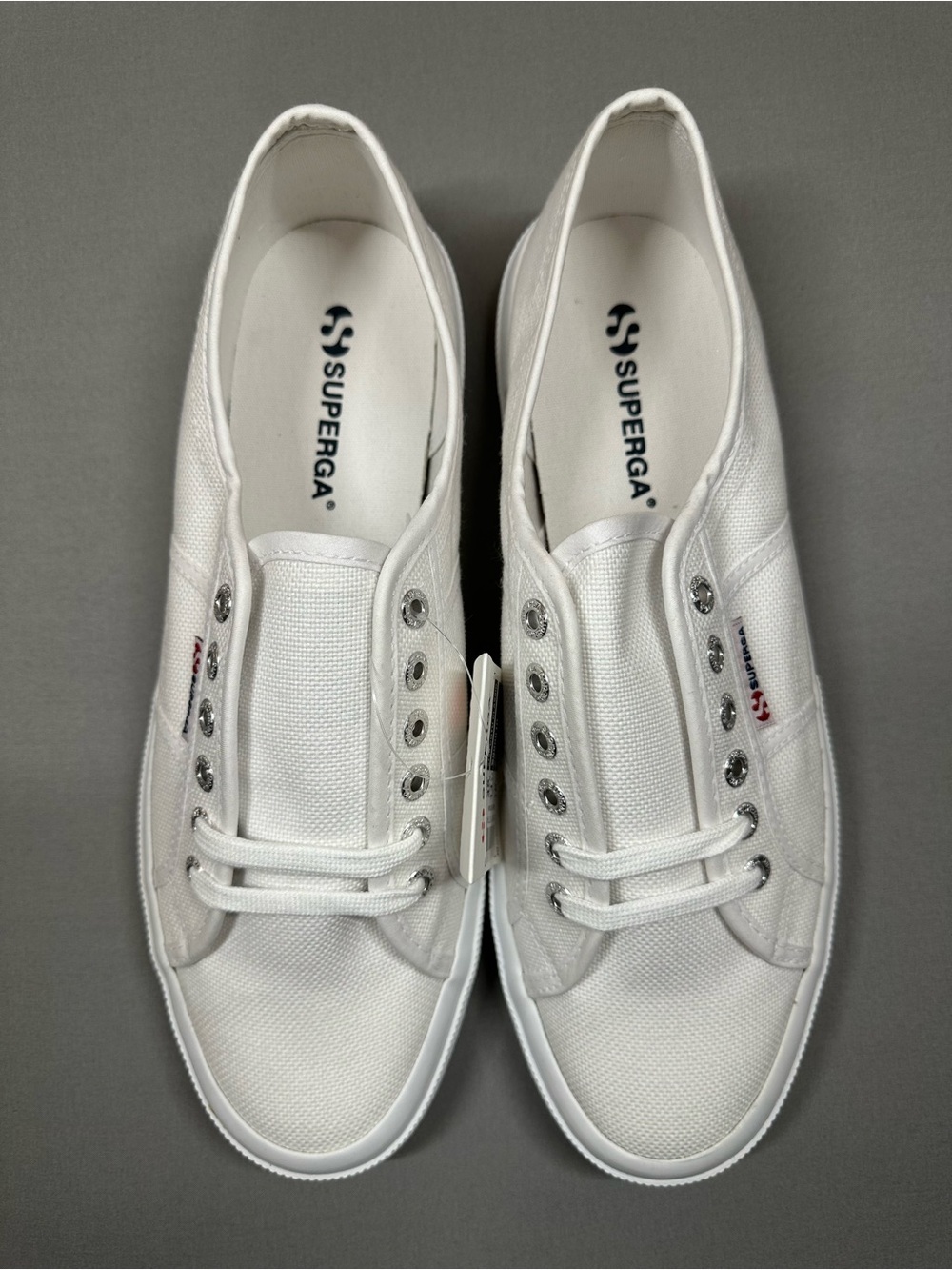 NWT Superga 2750 Cotu Classic Sneakers, White - USA Mens 11.5 - Picture 4 of 14